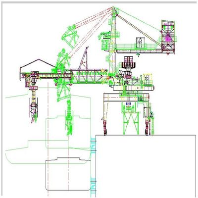 लोडिंग क्षमता 4000t / H निरंतरता बेल्ट प्रकार शिप लोडर