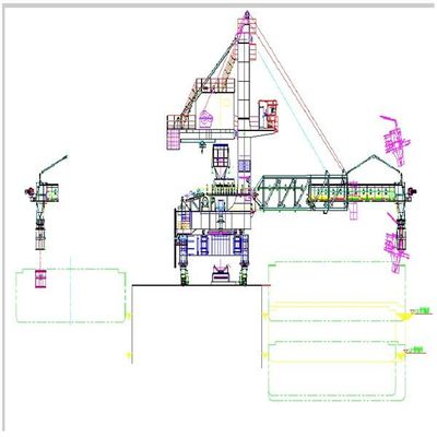 लोडिंग क्षमता 4000t / H निरंतरता बेल्ट प्रकार शिप लोडर